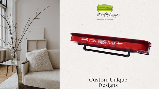 Handcrafted Wagon Shelf | Functional Wall Shelf | Rustic Home Décor