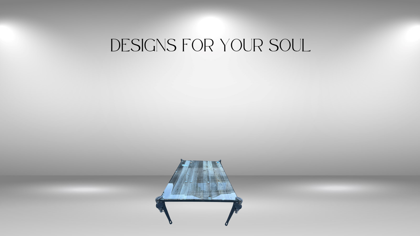 The Pipe Wrench Coffee Table – Reclaimed Barn Wood & Glass | Handcrafted One-of-a-Kind