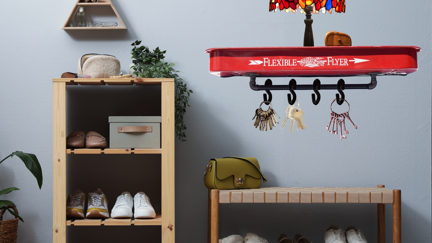 Handcrafted Wagon Shelf | Functional Wall Shelf | Rustic Home Décor