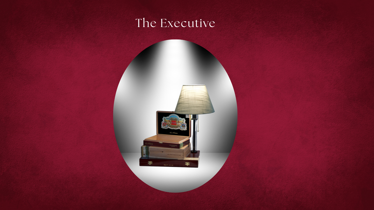 Artisan Cigar Box Table Lamps – One-of-a-Kind Handmade Lighting