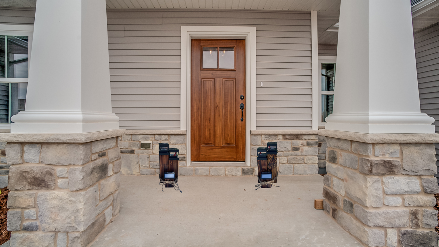 Handcrafted Rustic Solar Garden & Porch Lantern