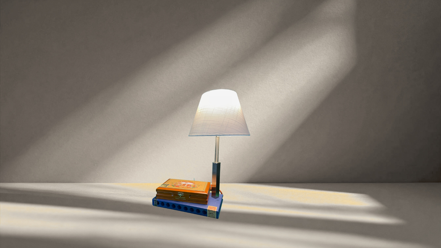 Artisan Cigar Box Table Lamps – One-of-a-Kind Handmade Lighting