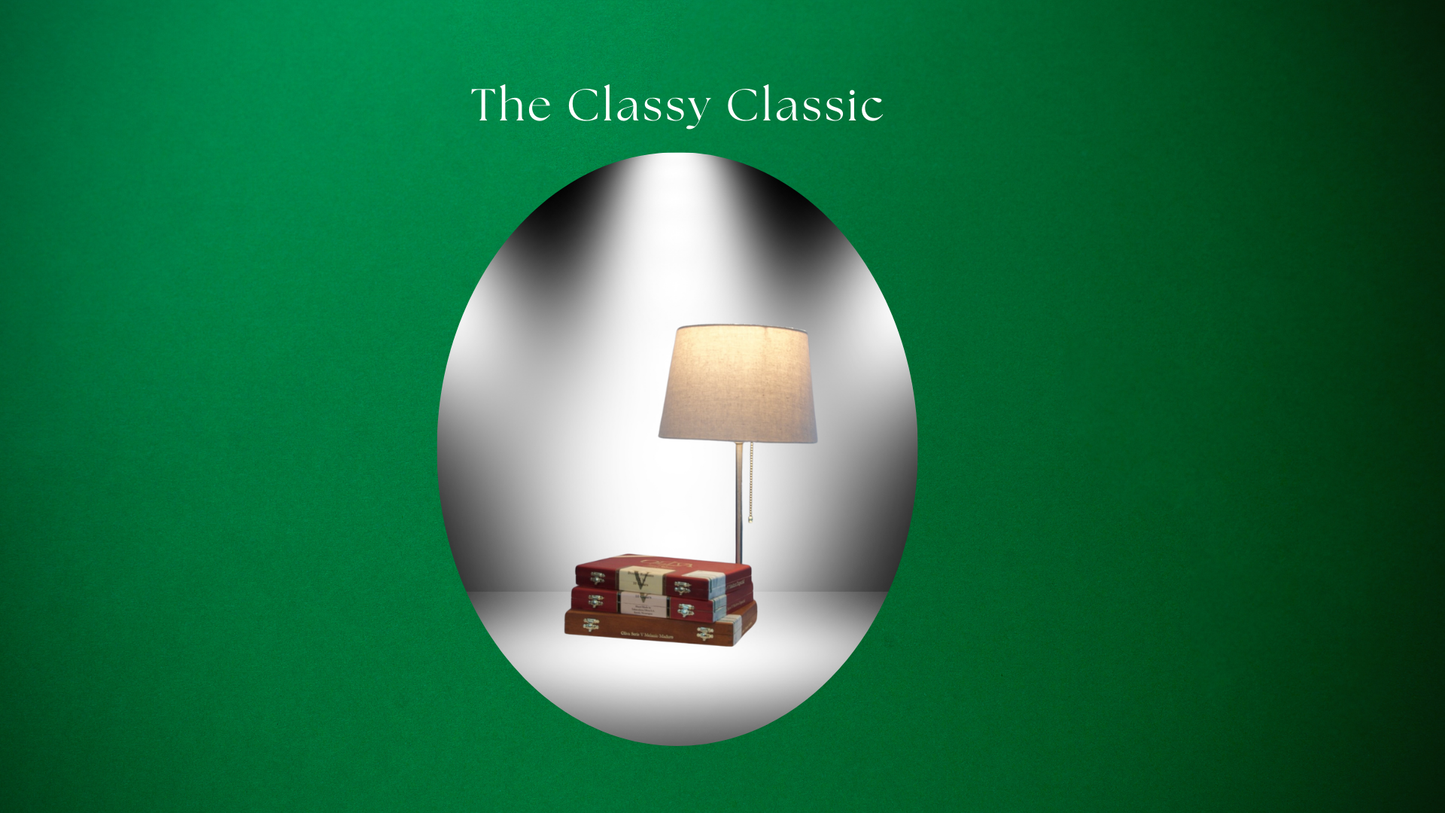 Artisan Cigar Box Table Lamps – One-of-a-Kind Handmade Lighting