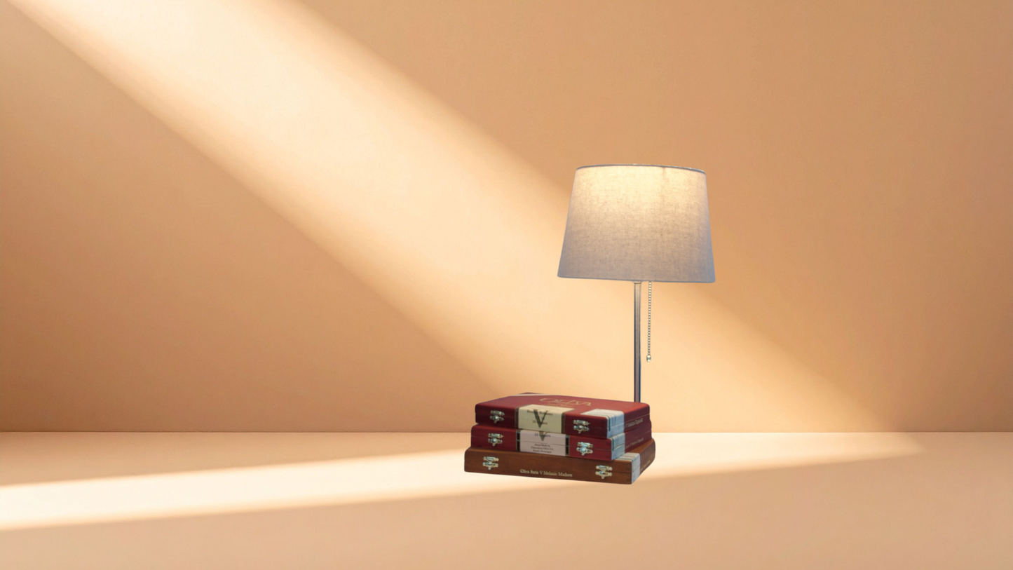 Artisan Cigar Box Table Lamps – One-of-a-Kind Handmade Lighting