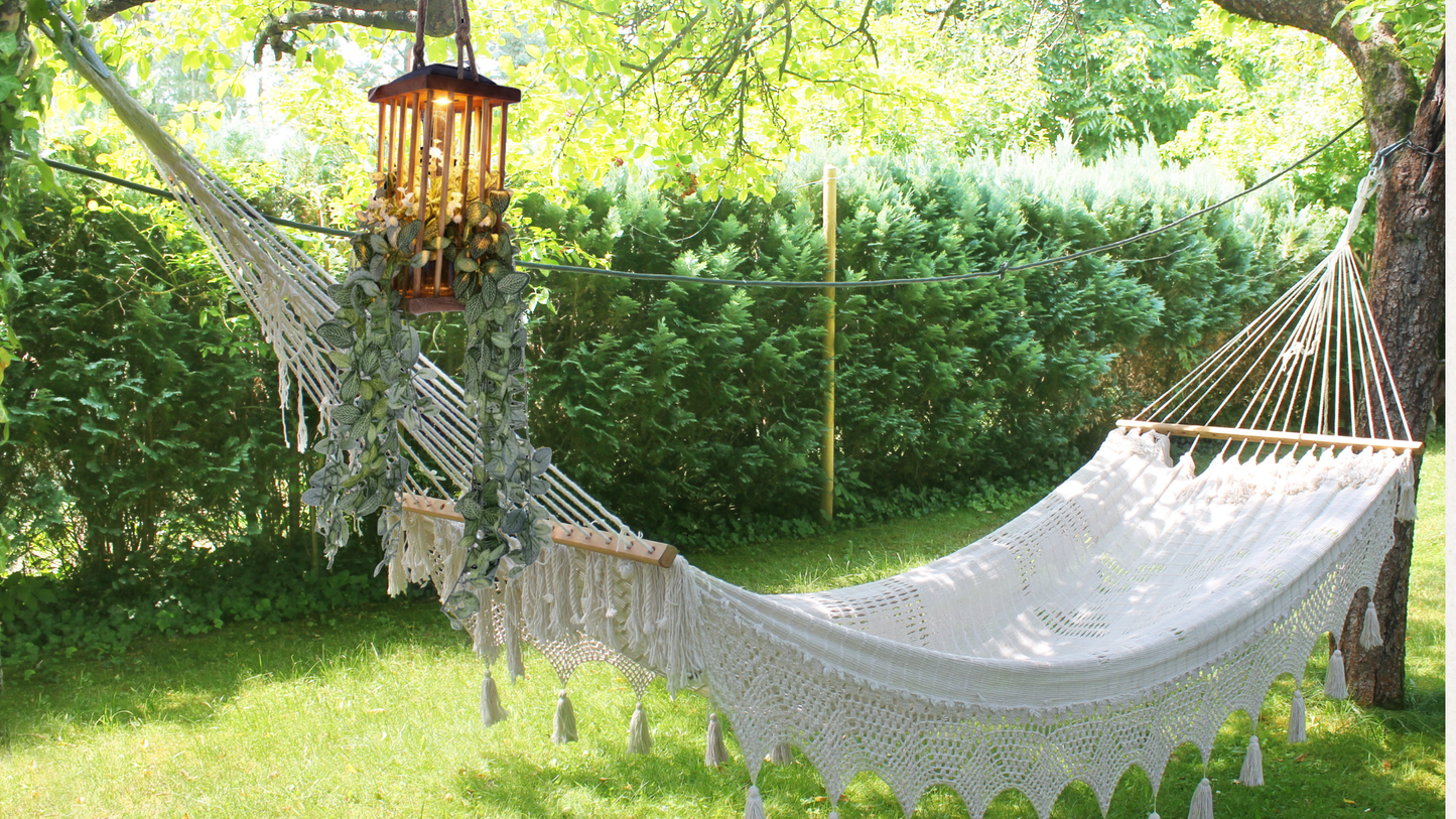Handcrafted Rustic Hanging Lantern Planter